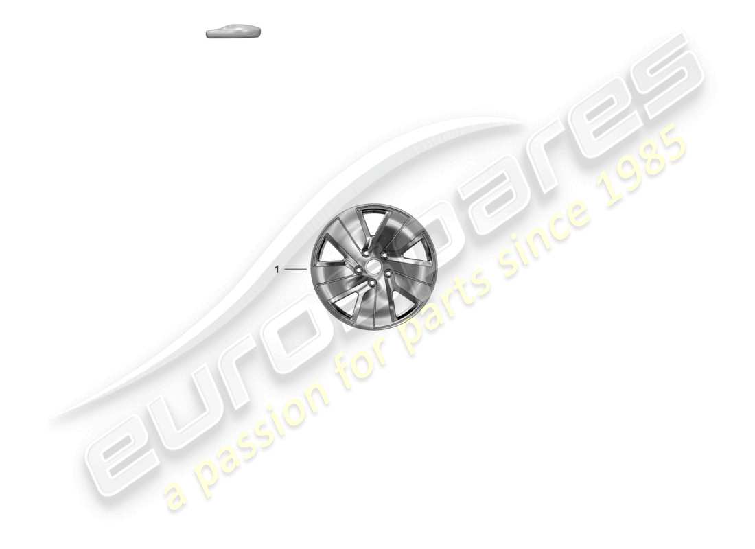 porsche 2021 (taycan 9j1-1) jante en alliage 19 schéma des pièces