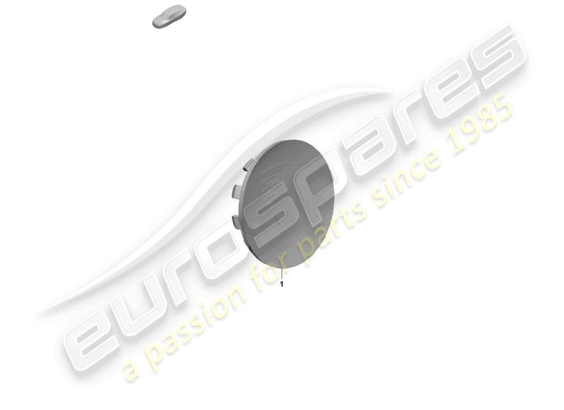 porsche 2026 (taycan 9j1-2) emblème de crête de couleur porsche de capuchon de moyeu diagramme des pièces