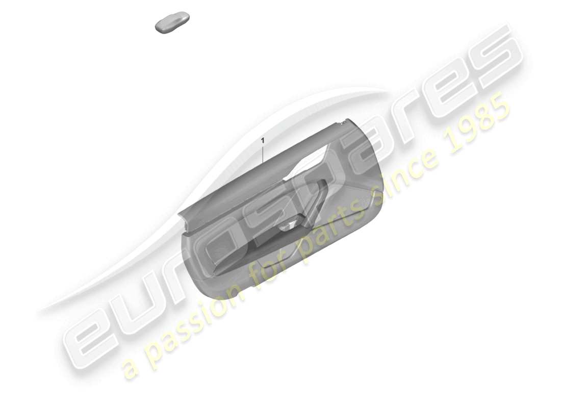 porsche 2023 (992-1 gt3/rs/st) panneau de porte pour modèles avec garniture en similicuir accoudoir (dinamica) diagramme des pièces