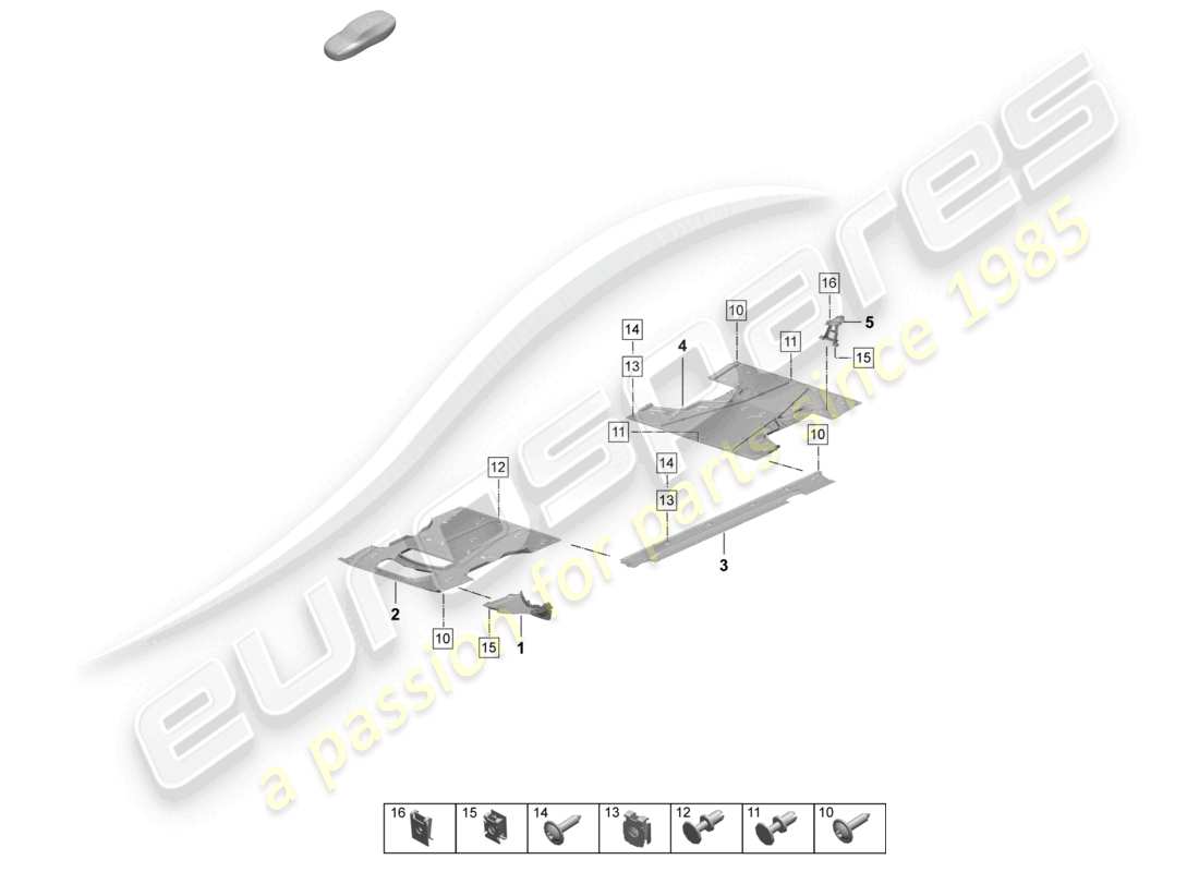 porsche 2025 (macan-e) accessoires de garniture de soubassement schéma des pièces