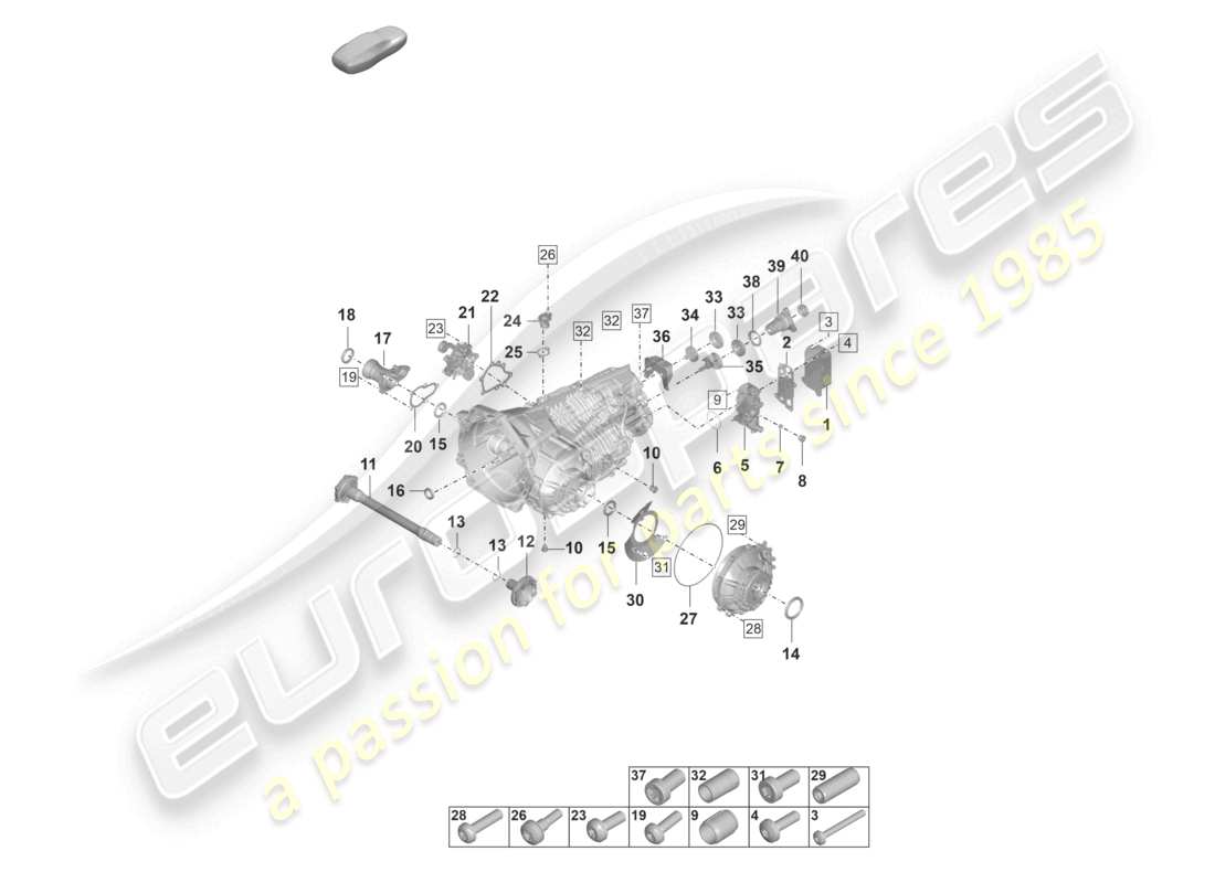 porsche 2023 (992-1) boîte de vitesses manuelle pièces détachées schéma des pièces