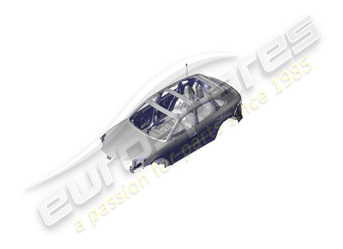 porsche 2025 (cayenne e3 pa) carrosserie diagramme de pièce