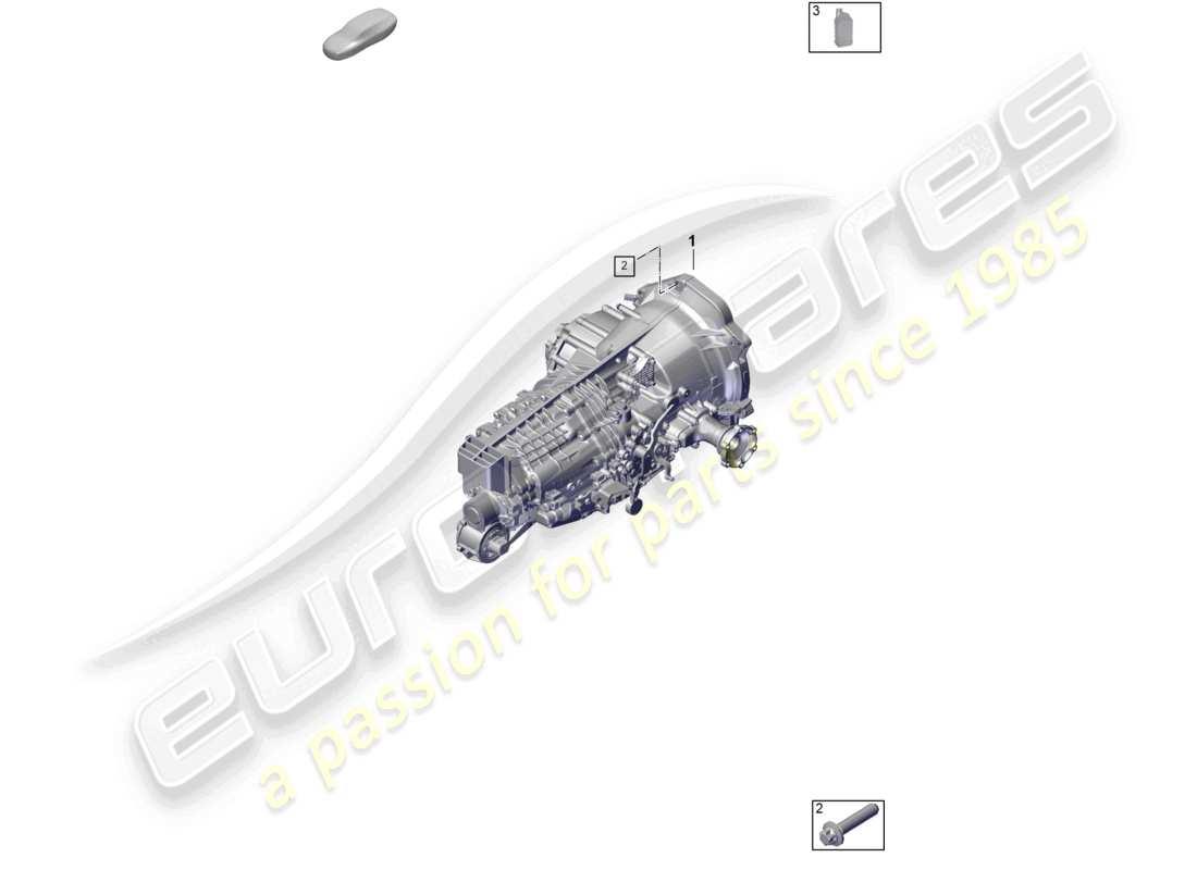 porsche 2024 (992-2) diagramme des pièces du liquide de transmission de la boîte de vitesses manuelle