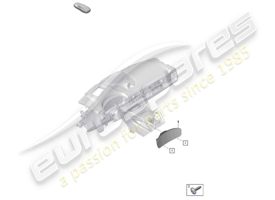 porsche 2026 (cayenne e3 pa) schéma des pièces de l'instrument combi