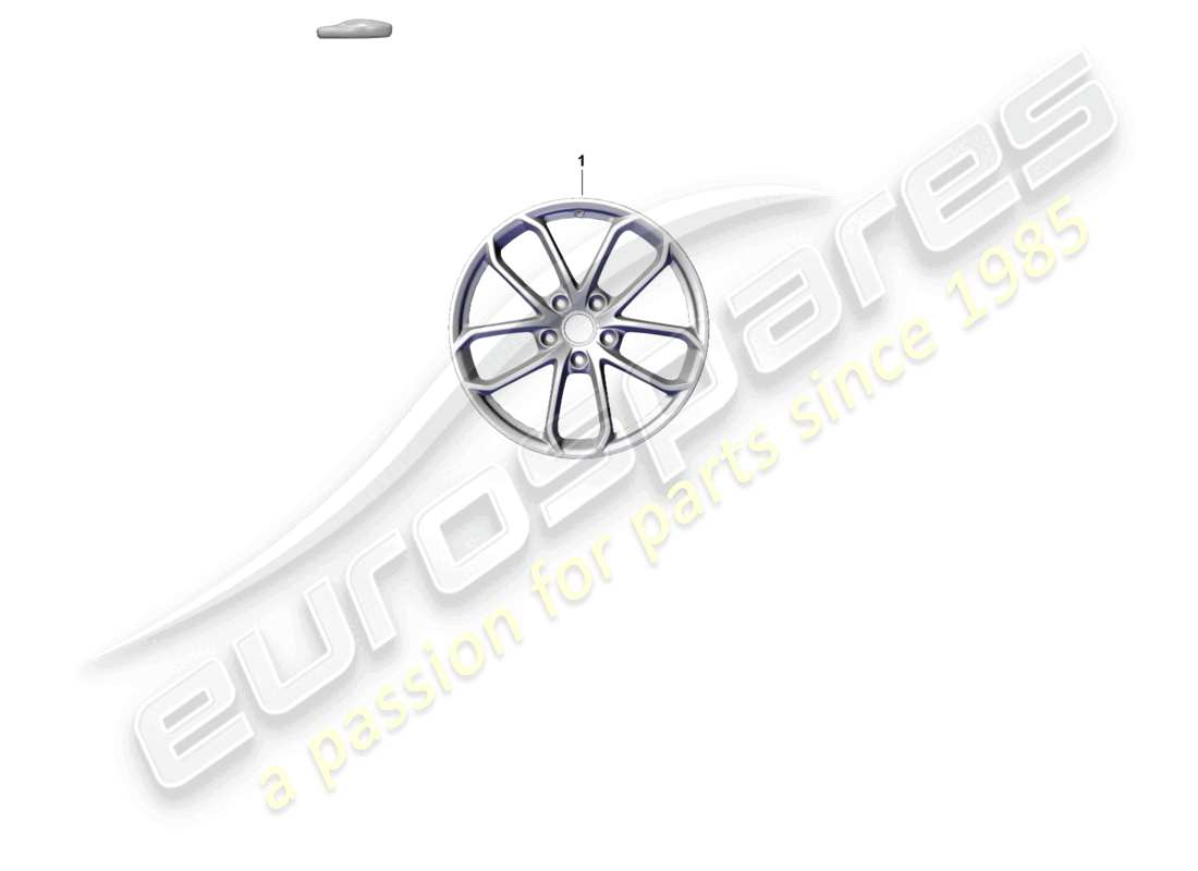 porsche 2021 (718 boxster spyder) jante en alliage schéma des pièces
