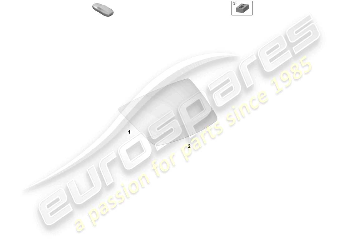porsche 2026 (taycan 9j1-2) fenêtre arrière schéma des pièces