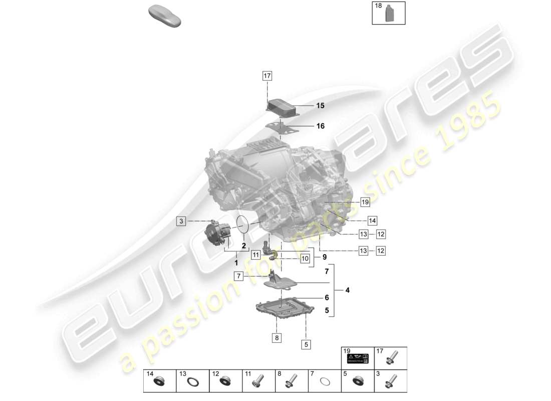 porsche 2025 (macan-e) moteur de traction pour entraînement électrique macan turbo essieu arrière macan 4s pompe à huile schéma des pièces