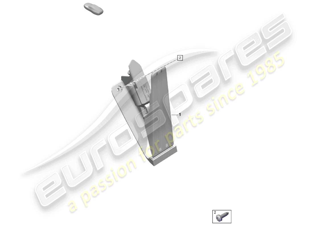 porsche 2021 (718 cayman gt4) schéma des pièces du mécanisme de commande des gaz et des freins