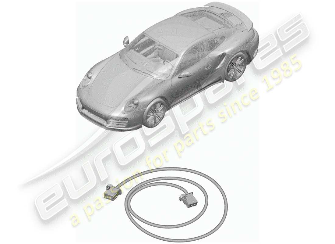 porsche 2018 (991-2 turbo) faisceau de câblage schéma des pièces