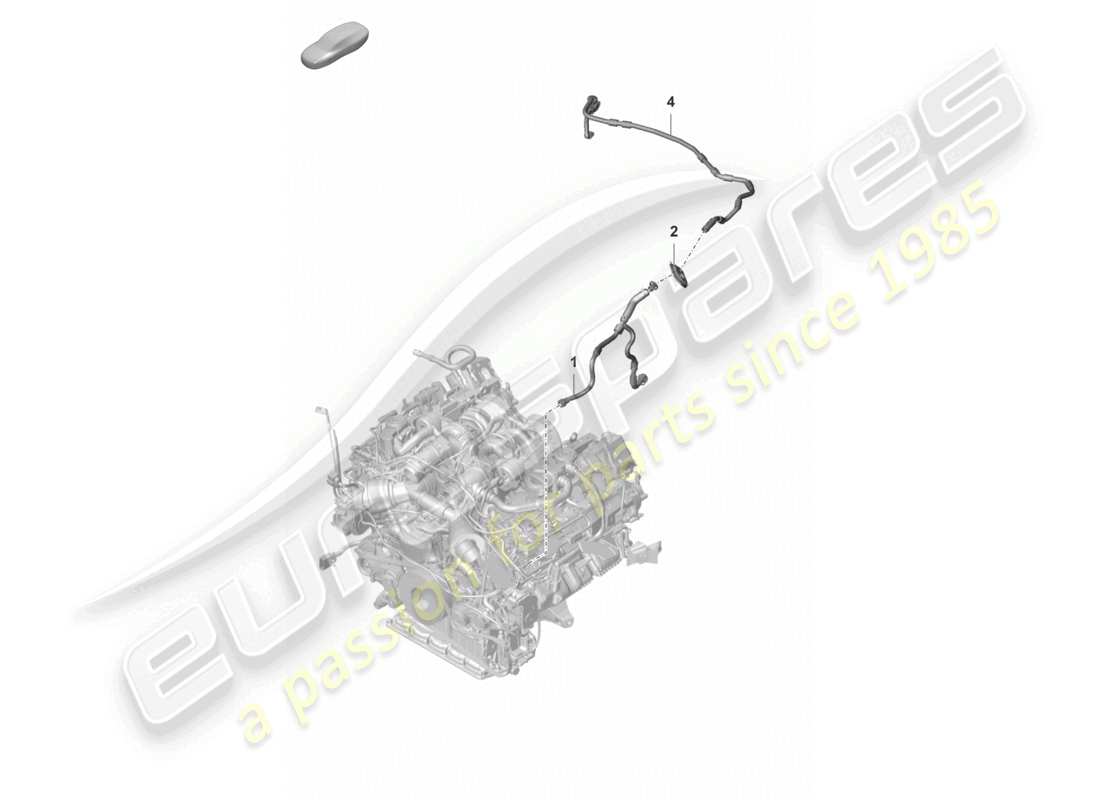 porsche 2022 (panamera 971-2) diagramme de pièce de la ligne de vide