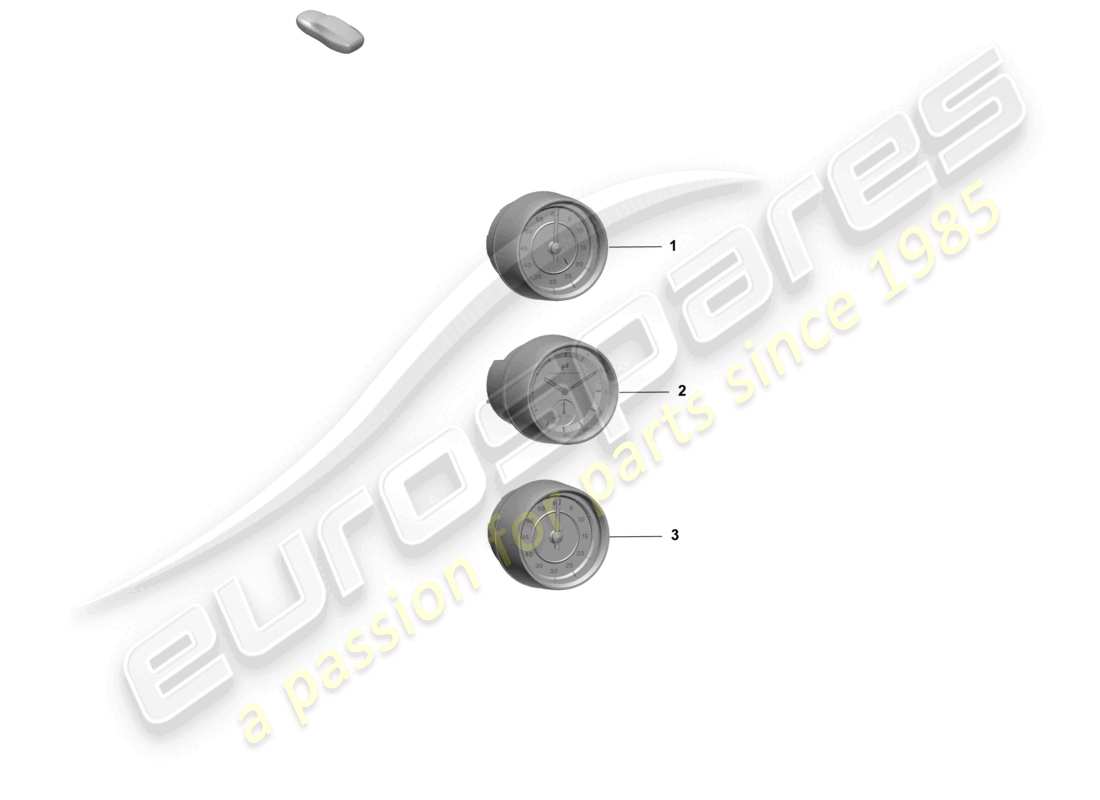 porsche 2026 (taycan 9j1-2) instruments supplémentaires schéma des pièces