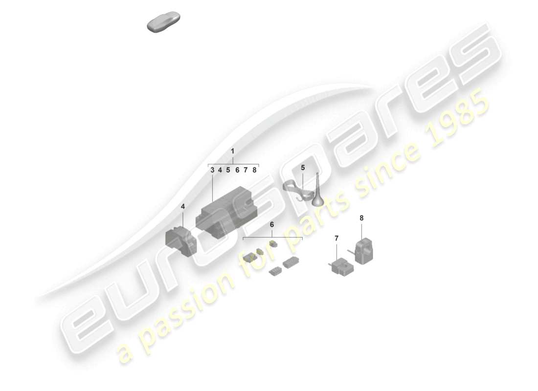 porsche 2021 (taycan 9j1-1) borne de recharge page d'accueil energy manager (hem) schéma des pièces