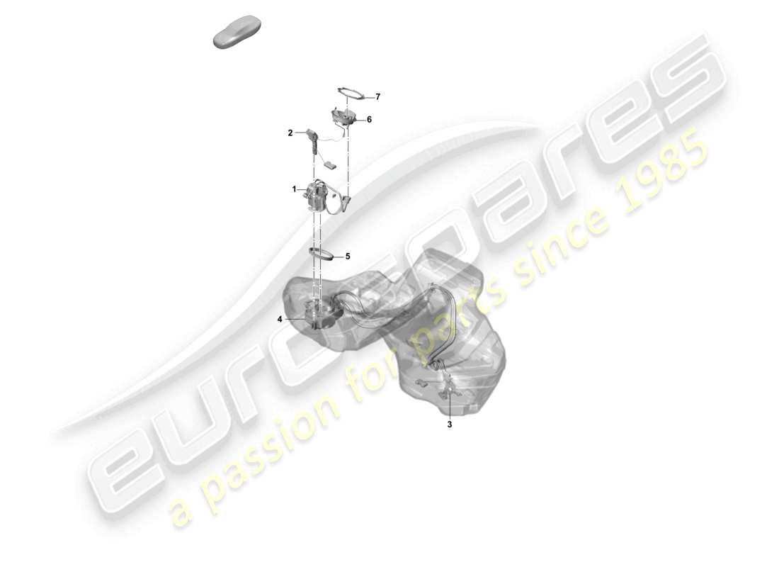 porsche 2022 (panamera 971-2) schéma des pièces de la pompe à jet d'aspiration de la pompe à carburant