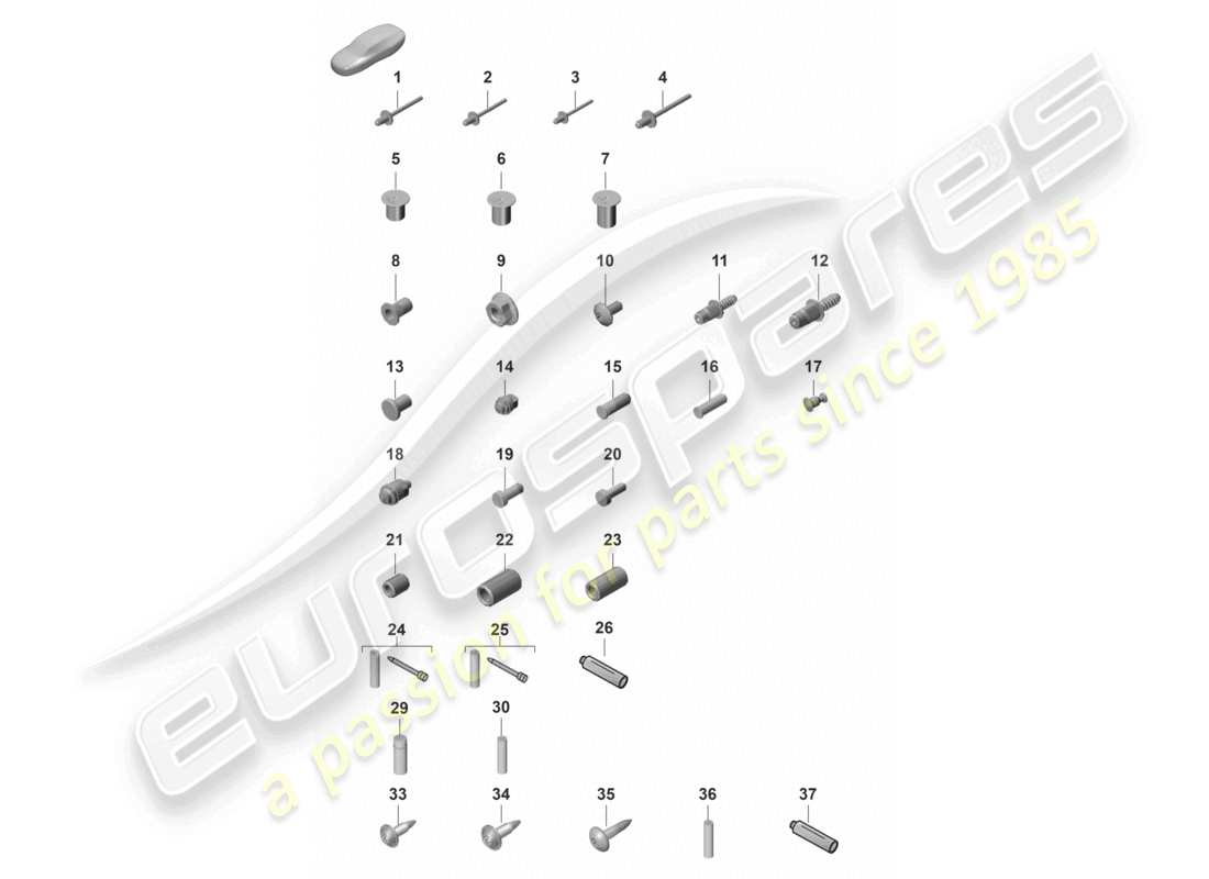 porsche 2022 (panamera 971-2) diagramme des pièces de carrosserie de voiture