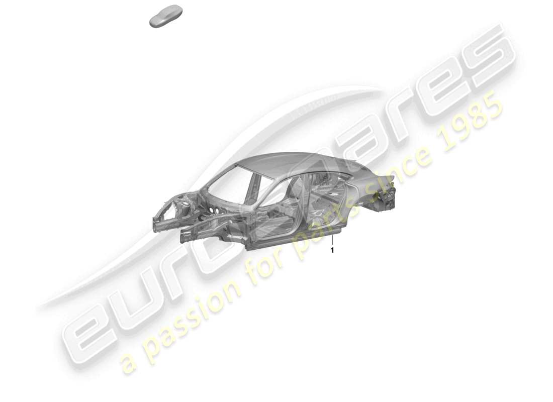 porsche 2026 (taycan 9j1-2) carrosserie diagramme de pièce