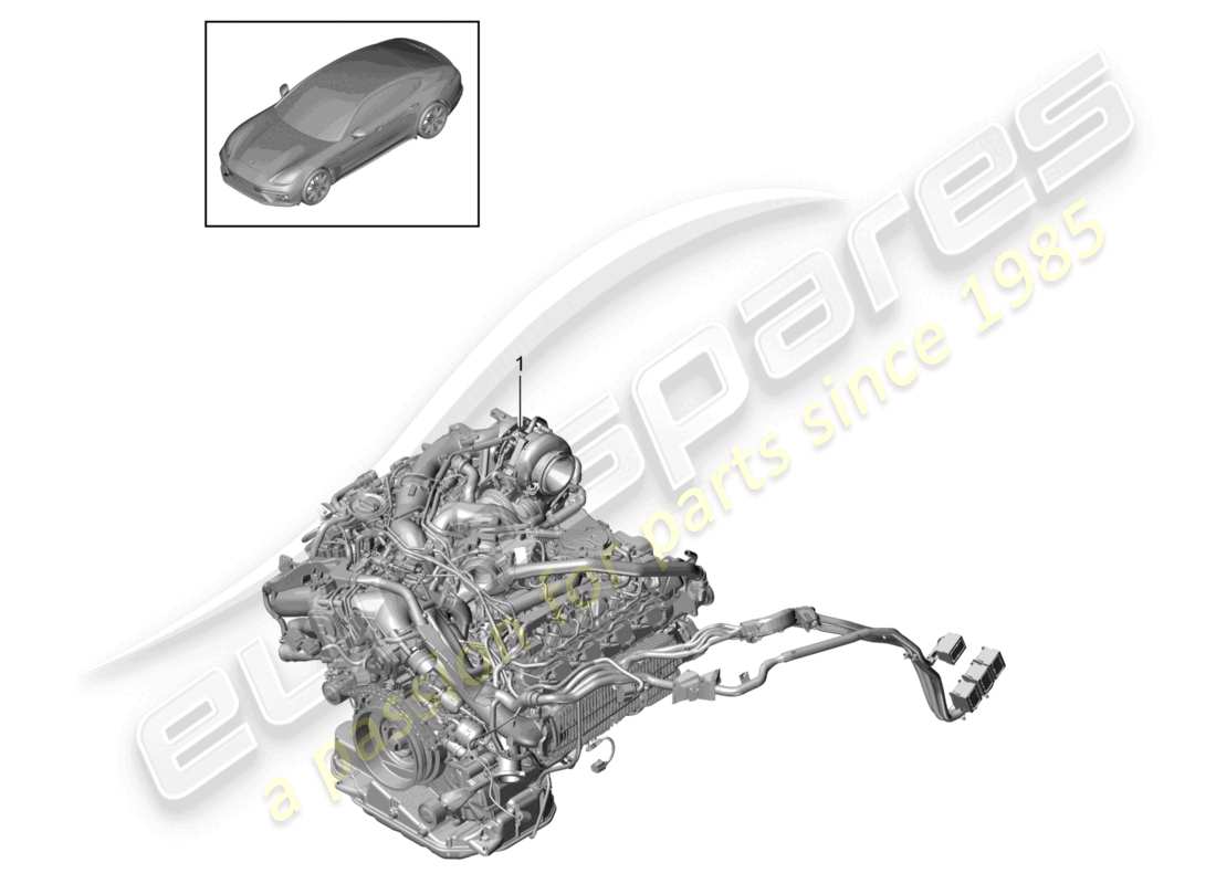 porsche 2021 (panamera 971-1) moteur de remplacement sans : compresseur schéma des pièces de climatisation