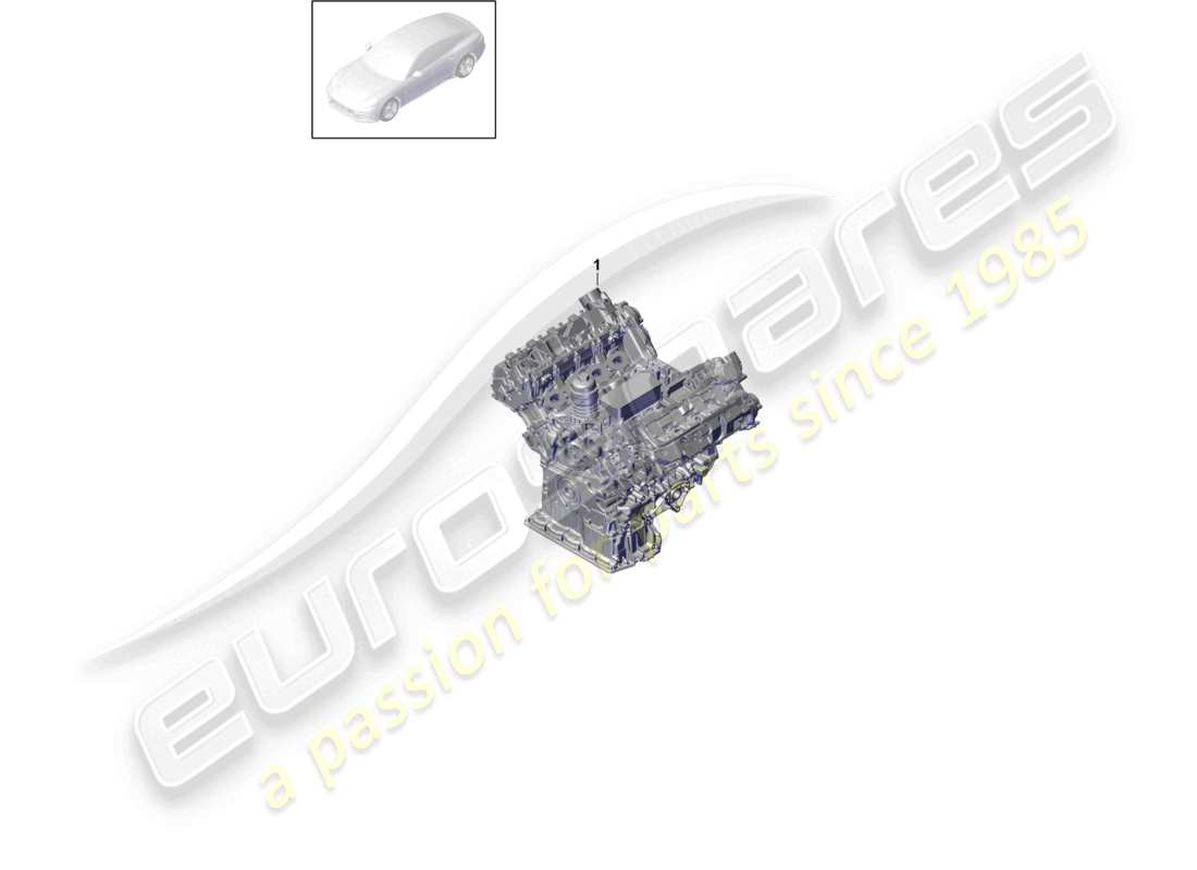 porsche 2021 (panamera 971-1) schéma des pièces du moteur de base