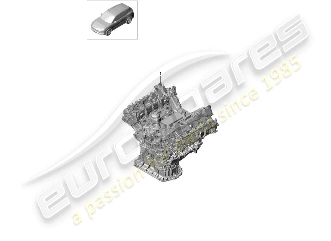 porsche 2024 (cayenne e3 9ya/9yb) moteur de base pas prêt pour l'installation observer le manuel d'atelier -conduite- schéma des pièces