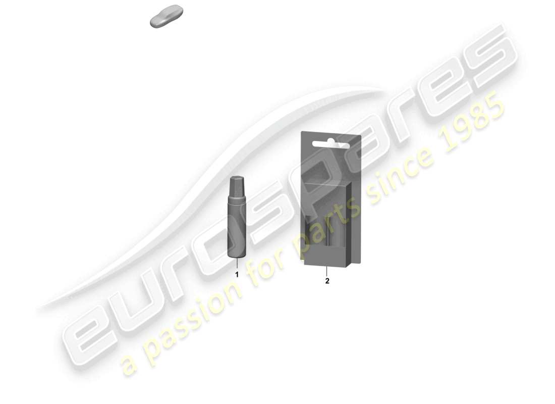 porsche 2025 (macan-e) applicateur de retouche de peinture peintures schéma des pièces