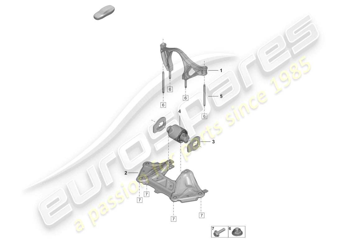 porsche 2024 (992-2 turbo / s) pièces de montage pour moteur et transmission schéma des pièces