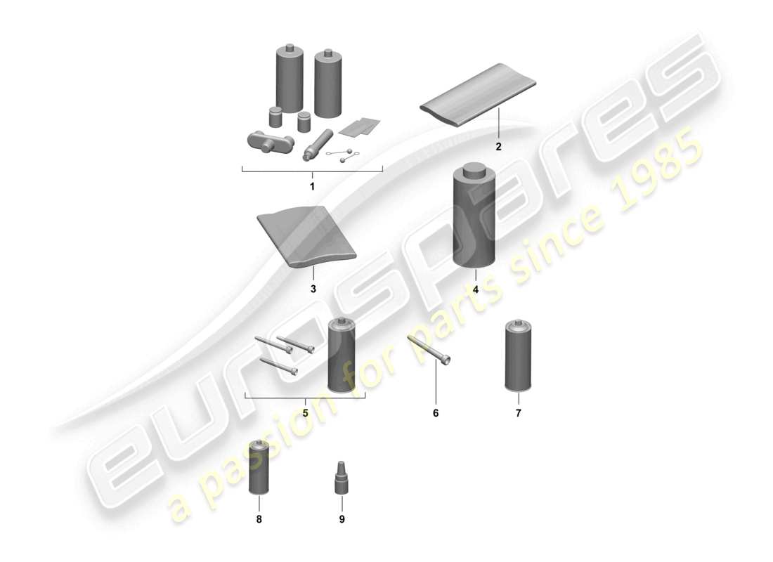 porsche 2026 (taycan 9j1-2) consommables 2 pack adhésif pour carrosserie agent de préservation des cavités schéma des pièces de carrosserie