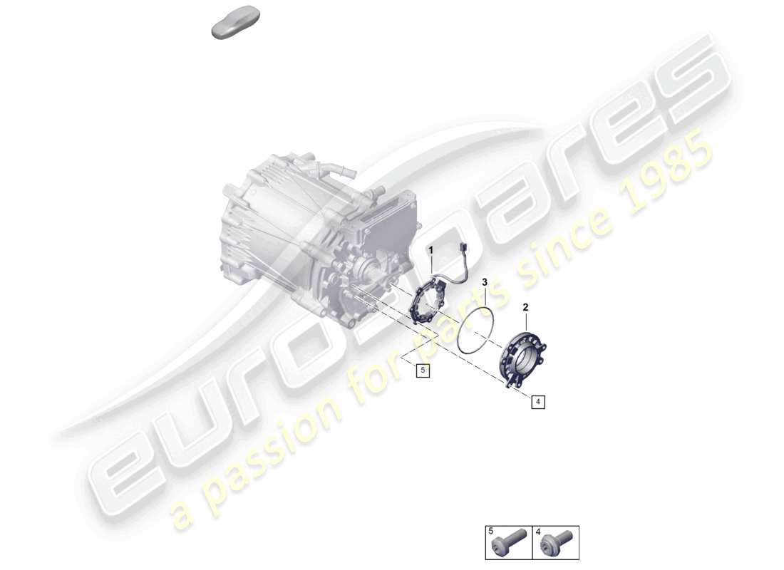 porsche 2022 (taycan 9j1-1) moteur de traction pour entraînement électrique essieu avant capteurs schéma des pièces