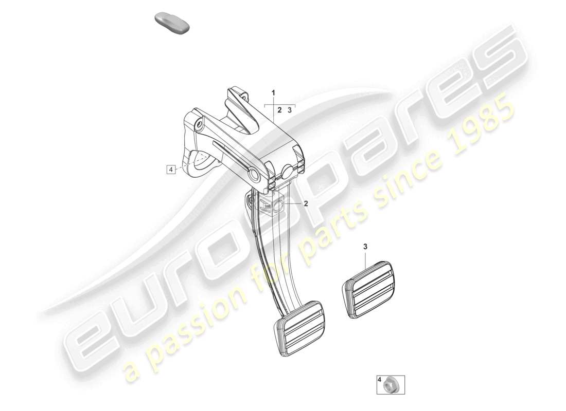 porsche 2020 (taycan 9j1-1) pédale de frein schéma des pièces