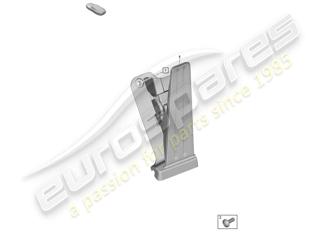 porsche 2024 (panamera 976) schéma des pièces de la pédale d'accélérateur