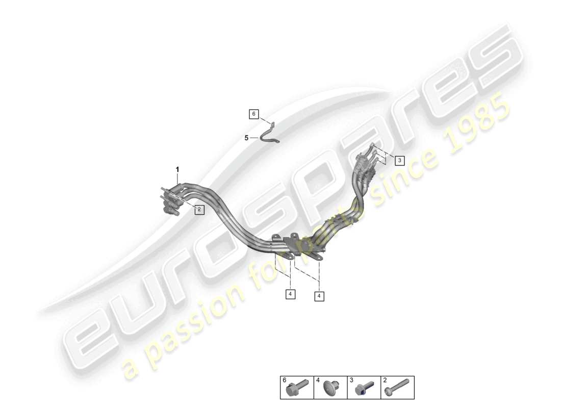 porsche 2025 (panamera 976) schéma des pièces du moteur électrique du câblage haute tension