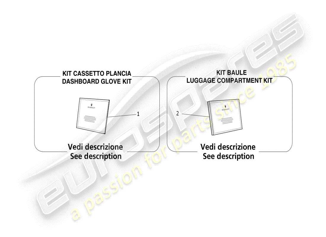 maserati ghibli (2021) documentation de bord schéma des pièces