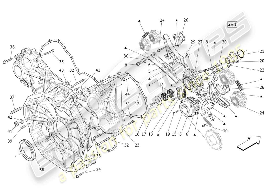 maserati levante trofeo (2020) horaire schéma des pièces