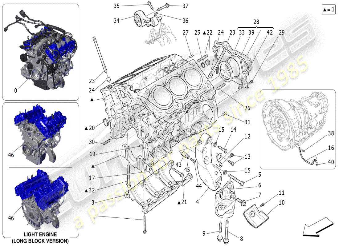 maserati ghibli (2019) carter moteur schéma des pièces