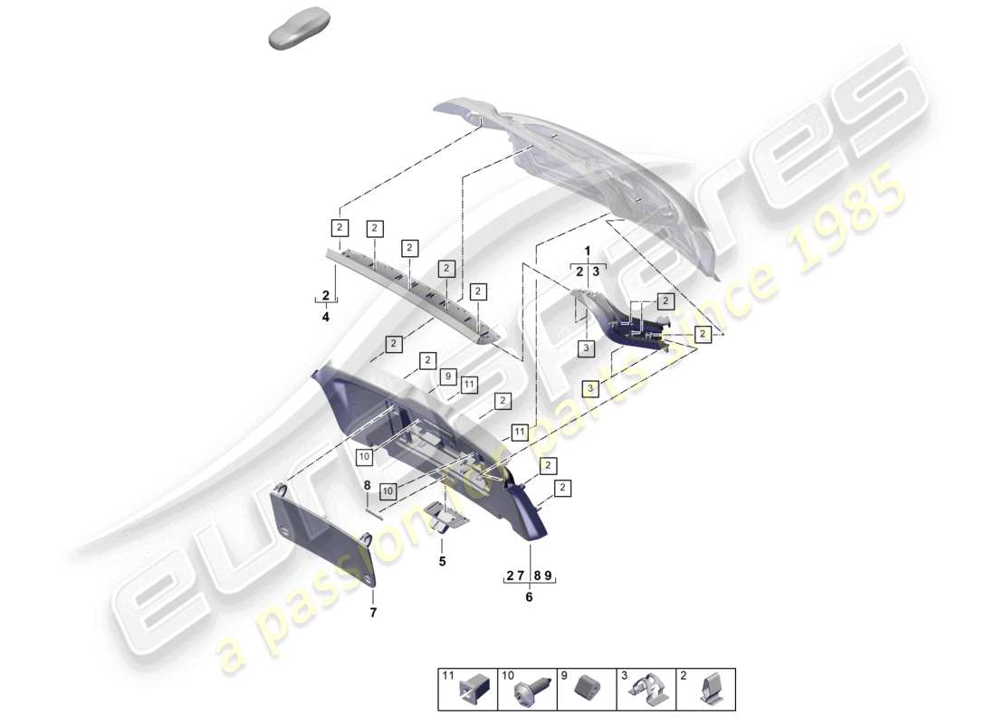 schéma de pièce contenant le numéro de pièce pab86727600