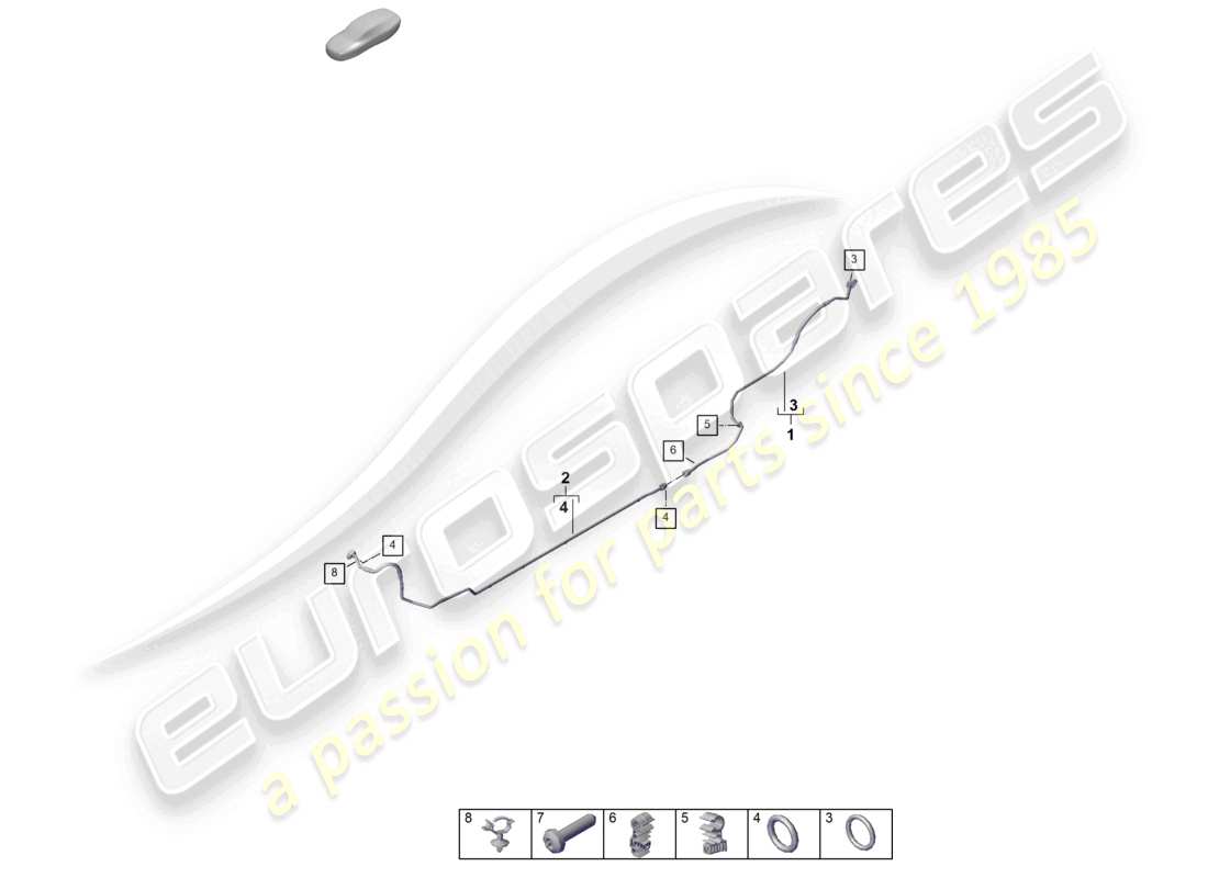 un schéma de pièces du catalogue de pièces porsche 2026 (992-2)