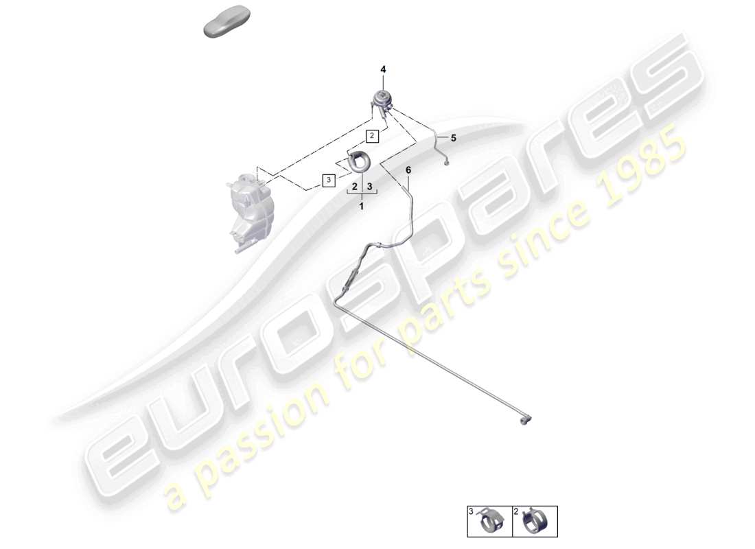porsche 2026 (panamera 976) système de refroidissement du liquide de refroidissement schéma des pièces