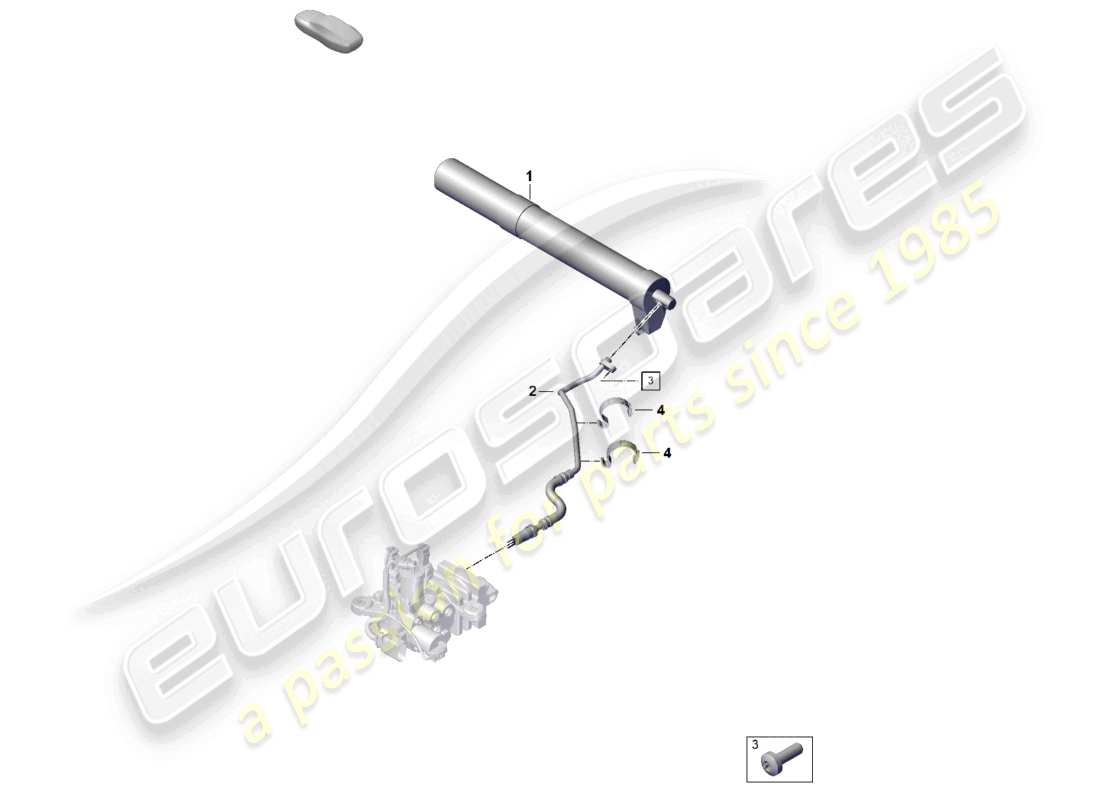 porsche 2024 (992-2) schéma des pièces de l'accumulateur de pression de la conduite hydraulique pdcc
