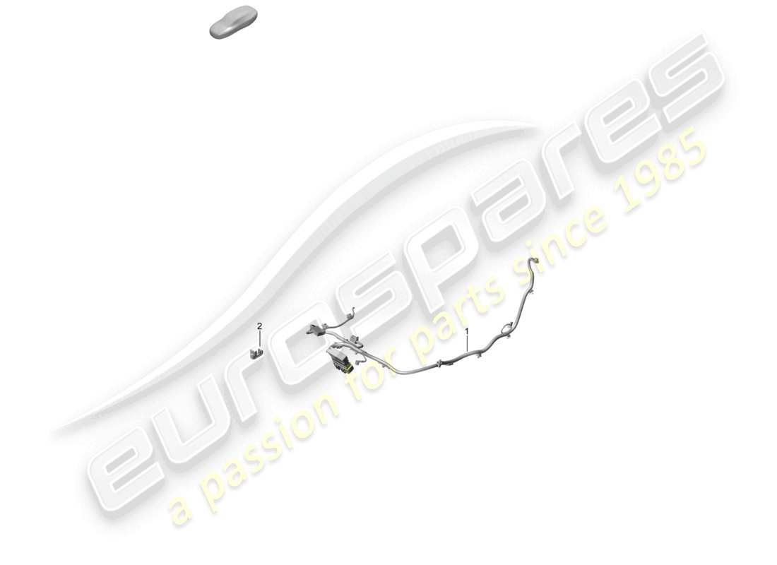 porsche 2023 (992-1 gt3/rs/st) schéma des pièces du siège baquet électrique