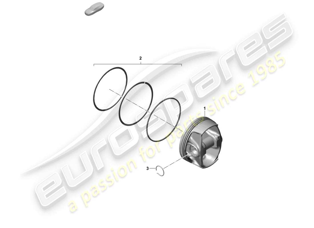 porsche 2021 (718 cayman gt4) piston schéma des pièces