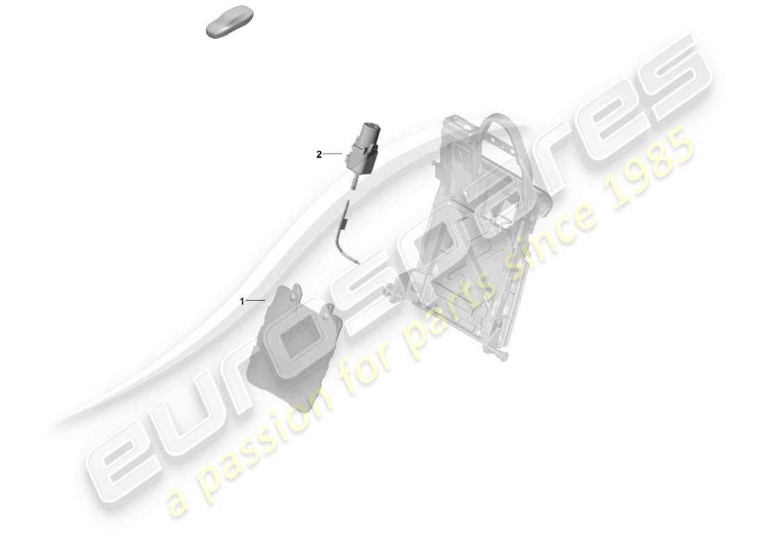 porsche 2024 (panamera 976) composants pneumatiques pour siège schéma des pièces du siège arrière