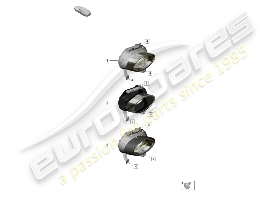porsche 2021 (992-1) tuyau d'échappement pour système d'échappement sport schéma des pièces