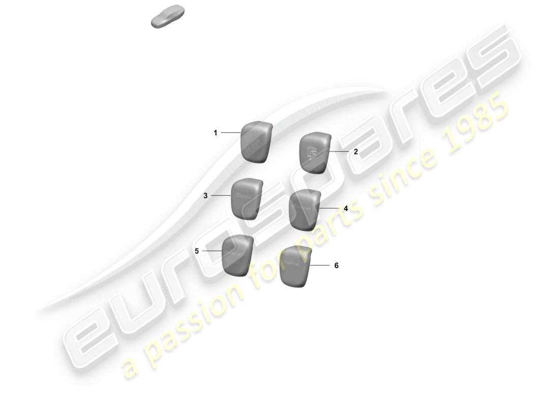 porsche 2026 (taycan 9j1-2) appuis-tête schéma des pièces