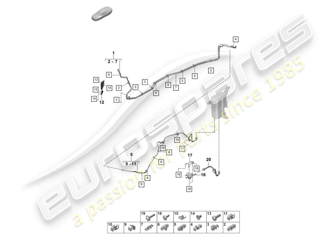schéma de pièce contenant le numéro de pièce 971201080t