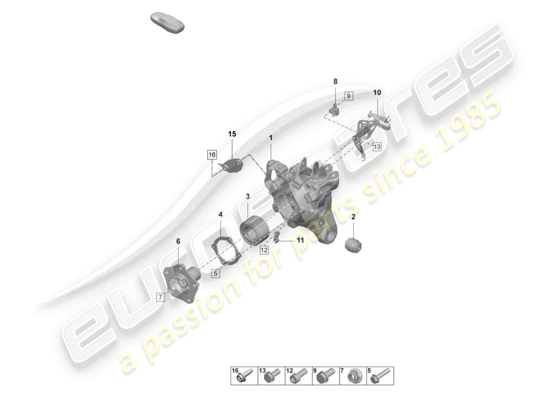 schéma de pièce contenant le numéro de pièce pad407615
