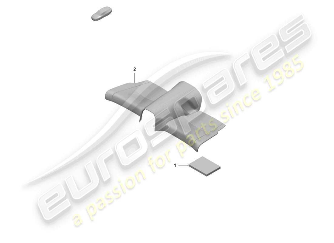 porsche 2022 (992-1 turbo / s) pièce en mousse housse de siège modèle spécial 50 ans schéma des pièces turbo