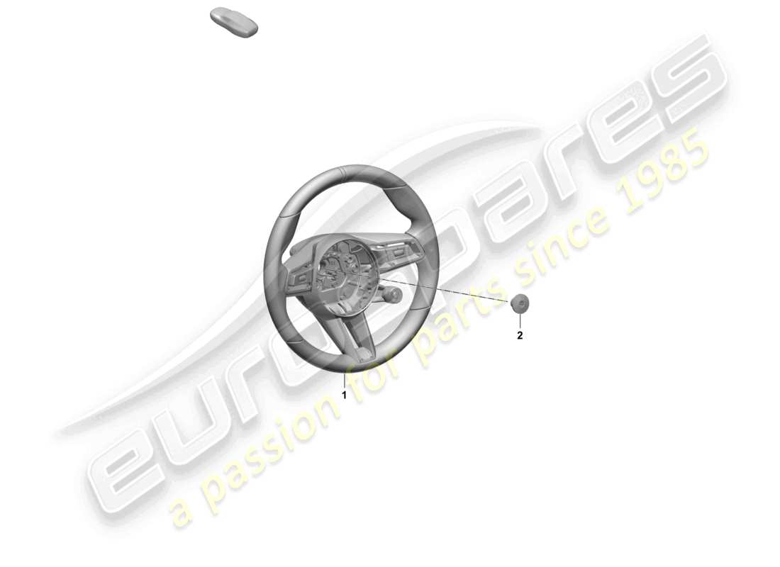 porsche 2025 (taycan 9j1-2) volant multisports (race-tex) avec chauffage contact de volant dét. schéma des pièces