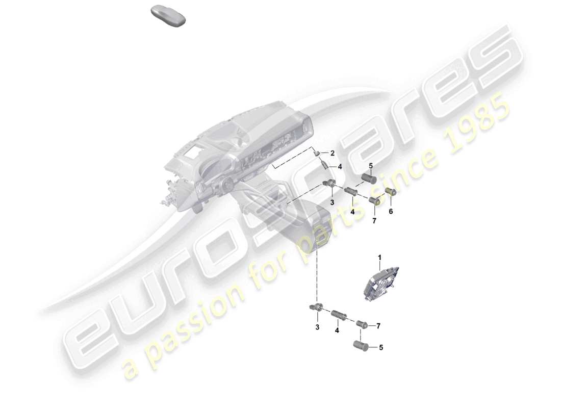 porsche 2026 (cayenne e3 pa) prise connecteur usb prise de charge interface multimédia schéma des pièces