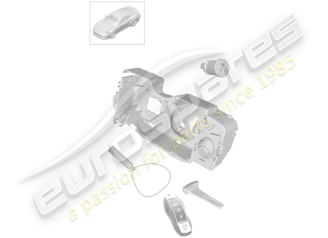 porsche 2018 (991-2 turbo) kit de réparation schéma des pièces