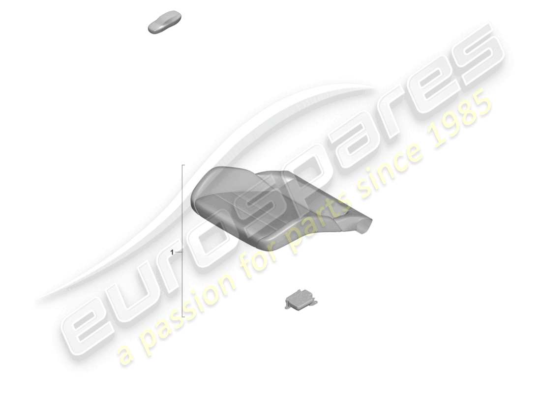 porsche 2022 (992-1 gt3/rs/st) kit de réparation pour capteur de siège occupé (côté passager) uniquement pour : usa canada schéma des pièces