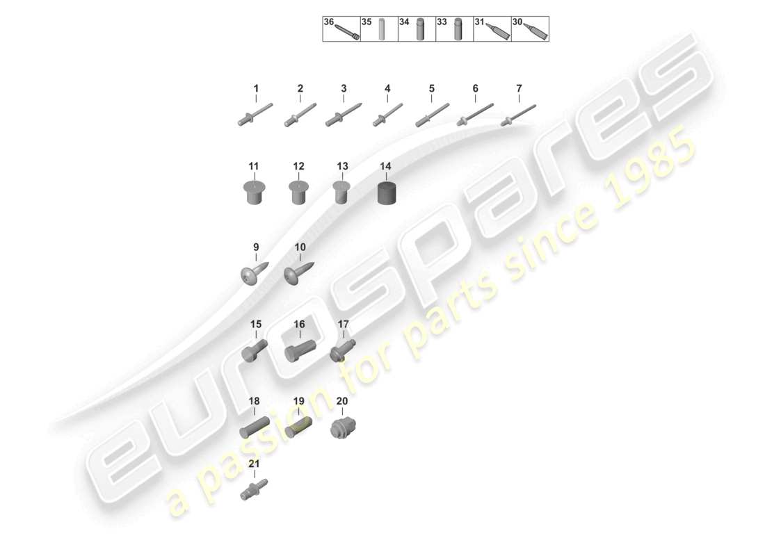 porsche 2024 (992-2) diagramme des pièces de carrosserie de voiture