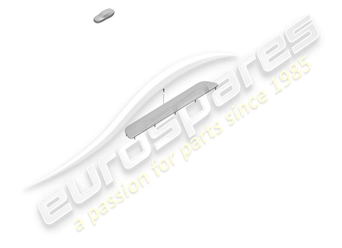 porsche 2022 (panamera 971-2) schéma des pièces de la bande de garniture de seuil avant
